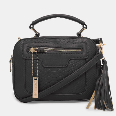 

Cara Mia Women Casual Black PU Sling Bag
