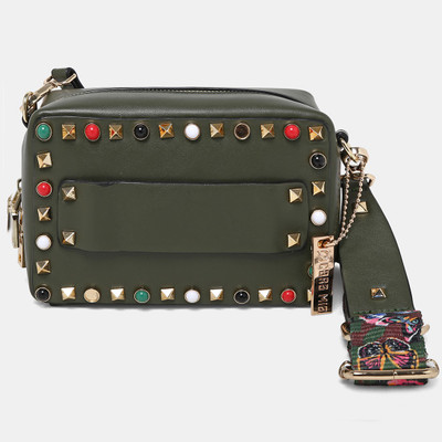 

Cara Mia Women Green PU Sling Bag