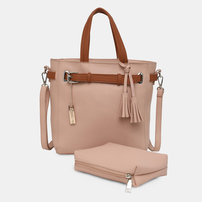 Cara Mia Women Pink PU Sling Bag