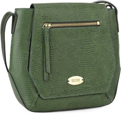 

Hidesign Women Casual Green Genuine Leather Shoulder Bag