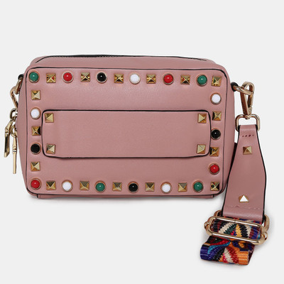 

Cara Mia Women Pink PU Sling Bag