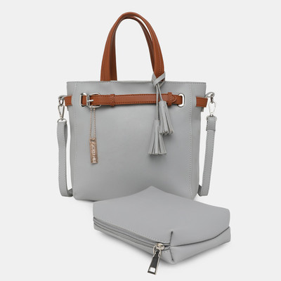 

Cara Mia Women Grey PU Sling Bag