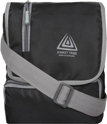 

JUNKET TRIBE Boys & Girls Black Polyester Sling Bag