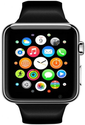 

JM JM New A1 Black Colour Smart Watche With Sim/Sd Card Support Smartwatch(Black Strap Regular)