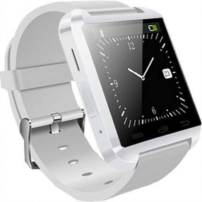 

Marklif Compatible with All Android & iphone Mobiles White Smartwatch(White Strap Regular)