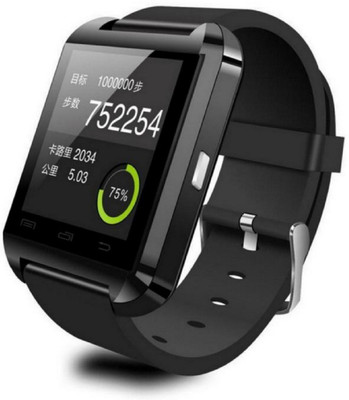 

KUKSHYA U8 Smart Watch Smartwatch(Black Strap Regular)
