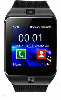 

JM JM New DZ09 White Colour Smart Watche With Sim/Sd Card Support Smartwatch(Black Strap Regular)