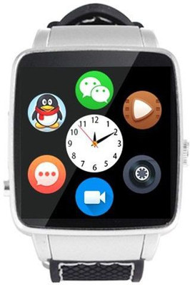 

Estar Curved Ultra HD Touch Screen X6 Smart Watch 16GB Support Micro SIM Card Camera Video Smartwatch Android-White Blue Smartwatch(Black Strap FREE SIZE)