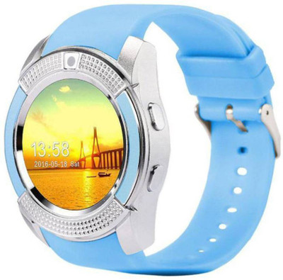 

Estar All Android Compatible(V9 Silver) silver Smartwatch (Silver Strap Regular) Smartwatch(Blue Strap FREE SIZE)