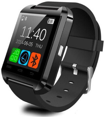 

KUKSHYA U8 Smart Watch Smartwatch(Black Strap Regular)