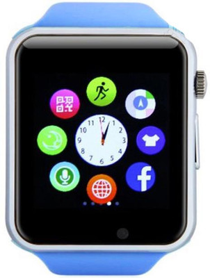 

JM JM New A1 Blue Colour Smart Watche With Sim/Sd Card Support Smartwatch(Blue Strap Regular)