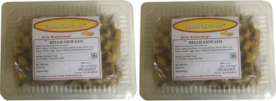 

Jamnagar Foods PLAIN BHAKARWADI 1000 GM 2 PACKS OF 500 GM EACH(1000 g, Pack of 2)