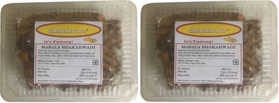 

Jamnagar Foods MASALA BHAKARWADI 100G M 2 PACKS OF 500 GM EACH(1000 g, Pack of 2)