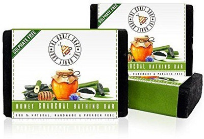 

THE HONEY SHOP Charcoal Bathing Bar (Sulphate & Parabeen Free)(100 g)