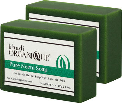 

Khadi Organique Pure Neem Soap(250 g, Pack of 2)