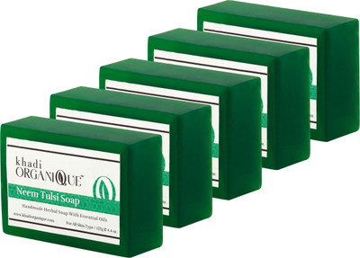 

Khadi Organique Neem-Tulsi Soap(625 g, Pack of 5)