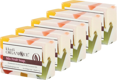 

Khadi Organique Mix Fruit Soap(625 g, Pack of 5)