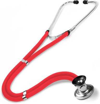 

AVB Special Acoustic Sprague Rappaport Type Dual Double Tube Stethoscope Stainless Steel KT-102 for Doctor Professional Student MBBS High Quality Dual Latex Free Stethoscope(Red)