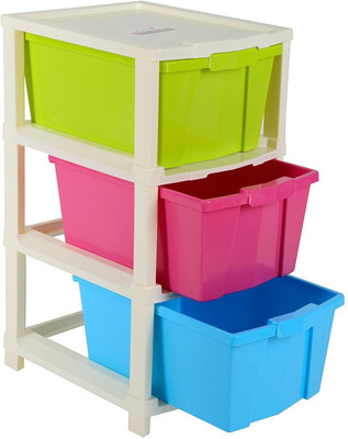 

Wud Kraft Plastic Free Standing Chest of Drawers(Finish Color - multicolor)