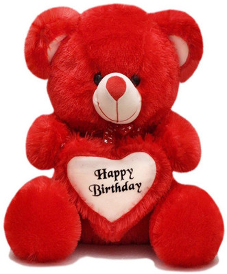 

Babique Teddy Bear With Birthday Heart Stuffed Soft Toys Plush Toy Kids/Boys/Girls Gift - 50 cm(Red)