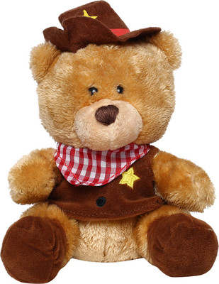 

Keel Pipp the Bear Cowboy | Plush Toy | Soft Toy for Kids - 20 cm(Brown)