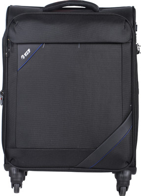 

VIP Helios Lite Spinner Soft Trolley 56 cm (Black) Expandable Cabin Luggage -  inch(Black
