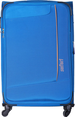 47 OFF on Safari Rush Spinner Soft Trolley 79 cm Blue