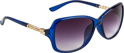 Farenheit Oval Sunglasses(Violet) Flipkart