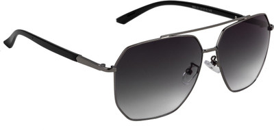 Farenheit Retro Square Sunglasses(Grey)