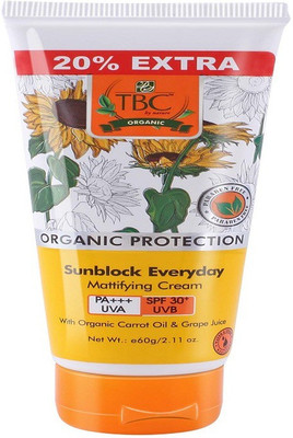 

TBC ORGANIC PROTECTION SUNSCREEN OIL FREE GEL SUNSCREEN SPF30+ - SPF 30+(60)