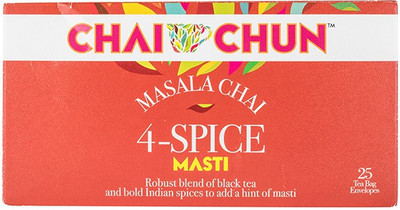

Chai Chun 4 Spice Masti Unflavoured Masala Tea Bags(50 g, Box)