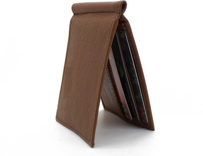 

Fusion 18 Men Tan Artificial Leather Money Clip(6 Card Slots)