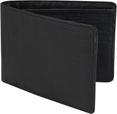 

Winstar Men Black Genuine Leather Wallet(6 Card Slots)