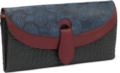 

Holii Women Casual Green Genuine Leather Wallet(6 Card Slots)