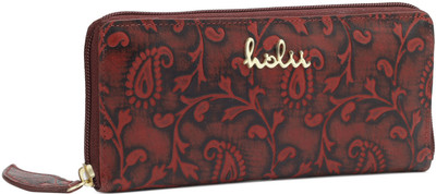 

Holii Women Casual Red, Black Genuine Leather Wallet(8 Card Slots)