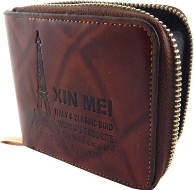 

Bovi'S Men Khaki Artificial Leather, Fabric Wallet(8 Card Slots)