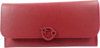 

SB Women Casual Red Artificial Leather Wallet(6 Card Slots)