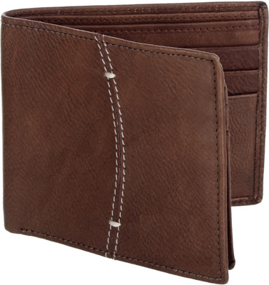

Winstar Men Brown Genuine Leather Wallet(8 Card Slots)