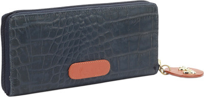 

Holii Women Casual Blue Genuine Leather Wallet(8 Card Slots)