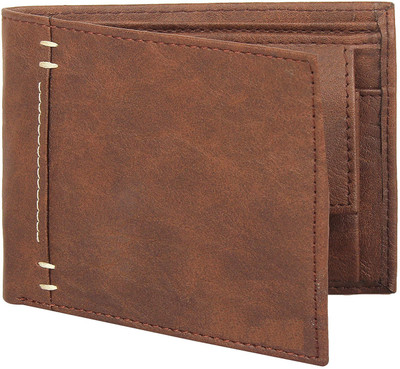 

Winstar Men Tan Genuine Leather Wallet(5 Card Slots)