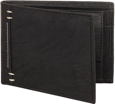 

Winstar Men Black Genuine Leather Wallet(5 Card Slots)