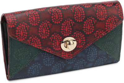 

Holii Women Casual, Trendy Multicolor Genuine Leather Wallet(12 Card Slots), Red