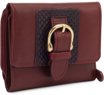 

Hidesign Women Casual Brown, Maroon Genuine Leather Wallet(6 Card Slots), Marsala aub