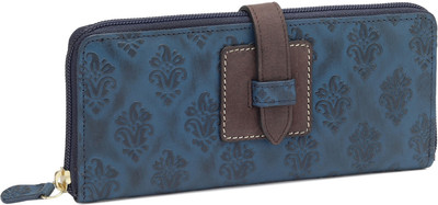 

Holii Women Casual Multicolor Genuine Leather Wallet(8 Card Slots), Blue