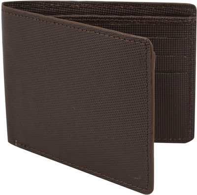 

The Blue Pink Men Brown Genuine Leather Wallet(6 Card Slots), Brown-02