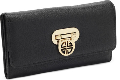 

Carlton London Women Evening/Party Black Artificial Leather Wallet(4 Card Slots)