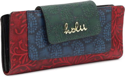 

Holii Women Casual Red, Multicolor Genuine Leather Wallet(13 Card Slots)