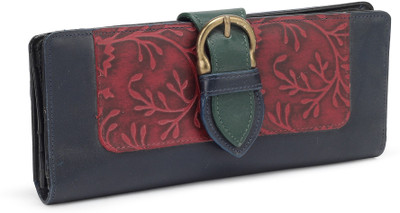 

Holii Women Casual Red, Blue Genuine Leather Wallet(13 Card Slots)
