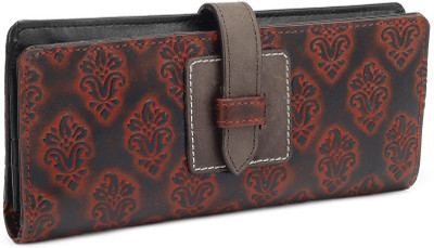 

Holii Women Casual Red, Black Genuine Leather Wallet(13 Card Slots)