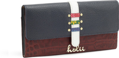 

Holii Women Casual Blue, Maroon Genuine Leather Wallet(12 Card Slots), Multi